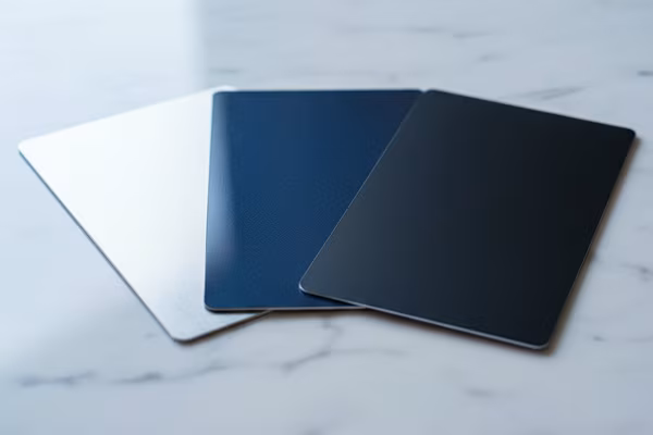 Selection of premium UK credit cards on a marble desk